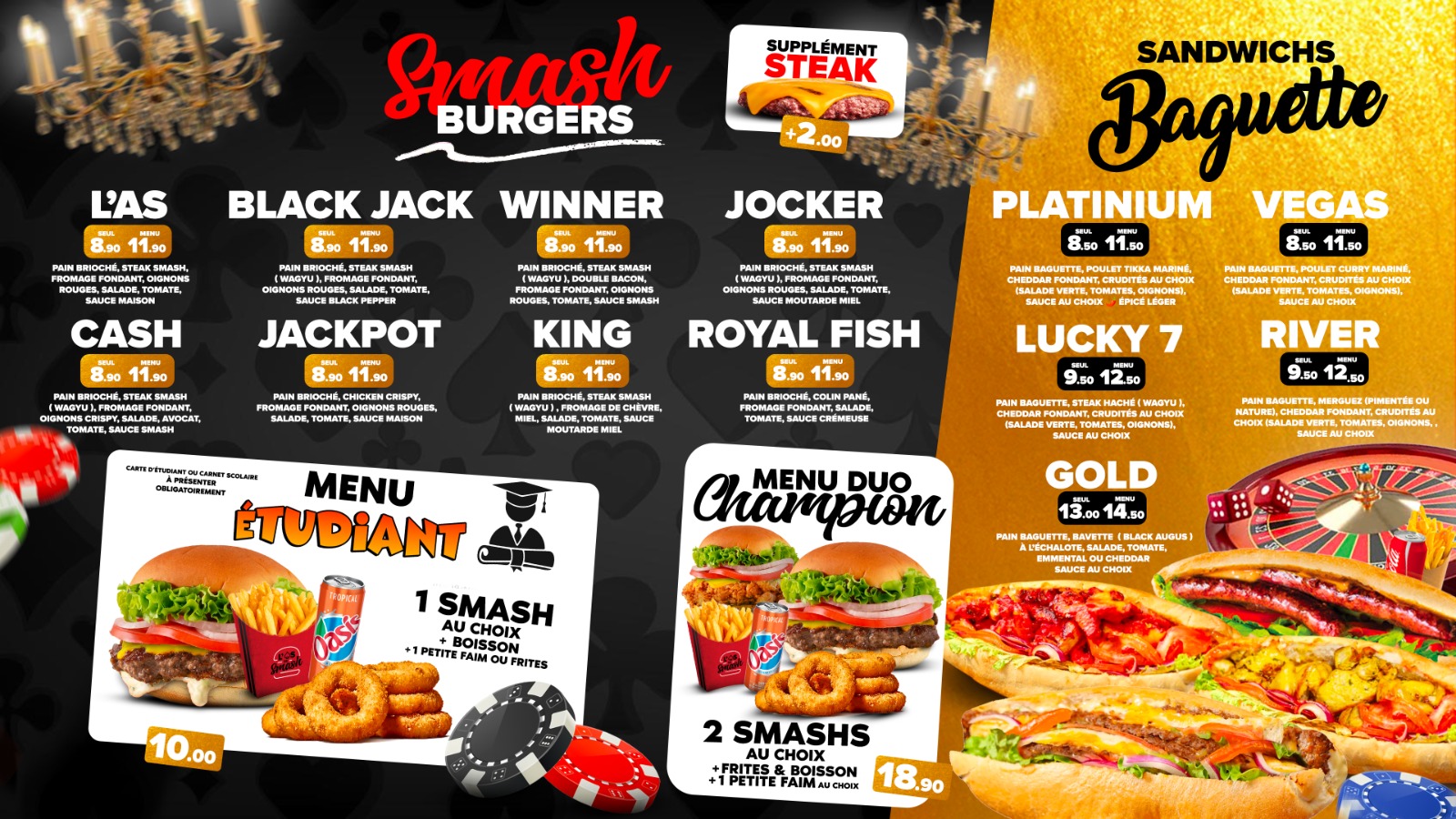 Menu Salé L'As Du Smash
